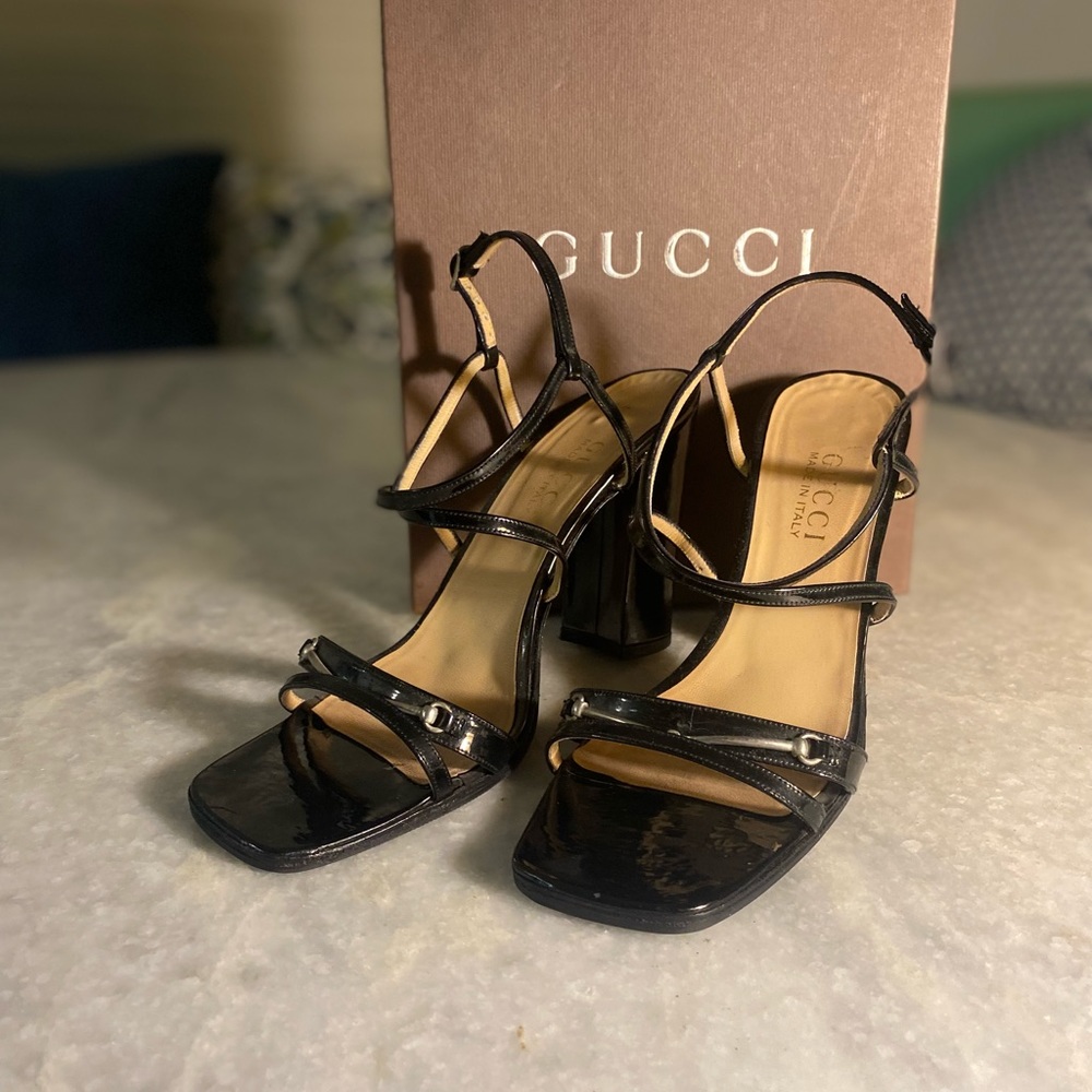 Authentic Gucci Patent 4 inch Pumps size 8 1/2